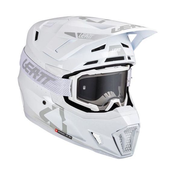 Casque cross Leatt 7.5 avec masque 4.5 2025 - BlancRef : LB0859