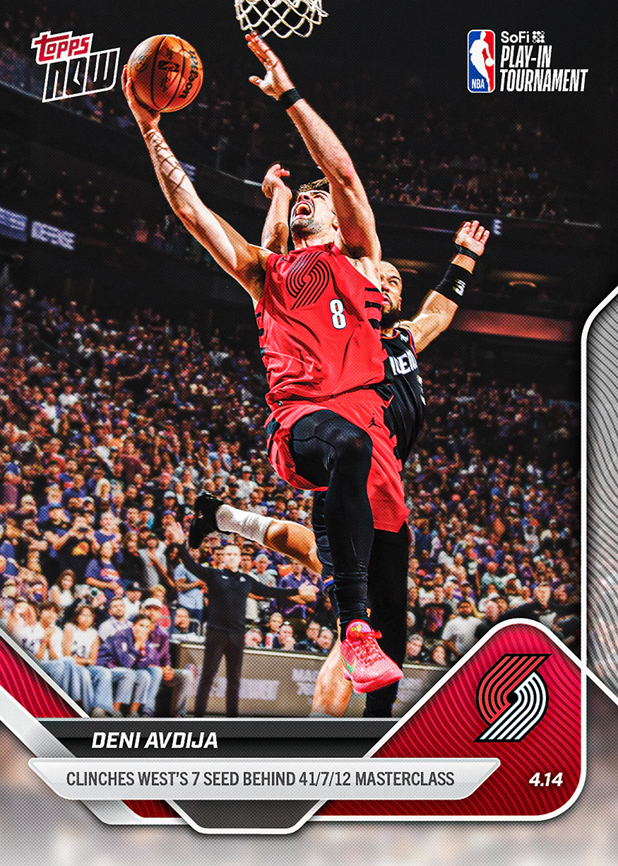 Deni Avdija - 2025-26 NBA Topps NOW® - Card 258 - PR: 2412