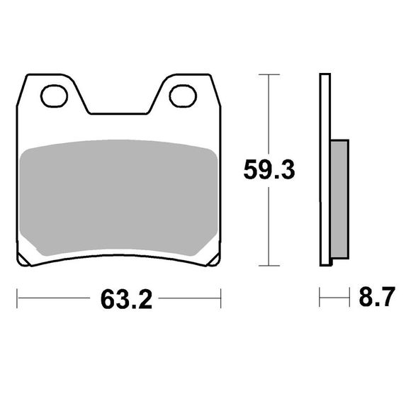 SBS 770LS Sintered Metal Brake Pads RearRef: 770LS / 770040