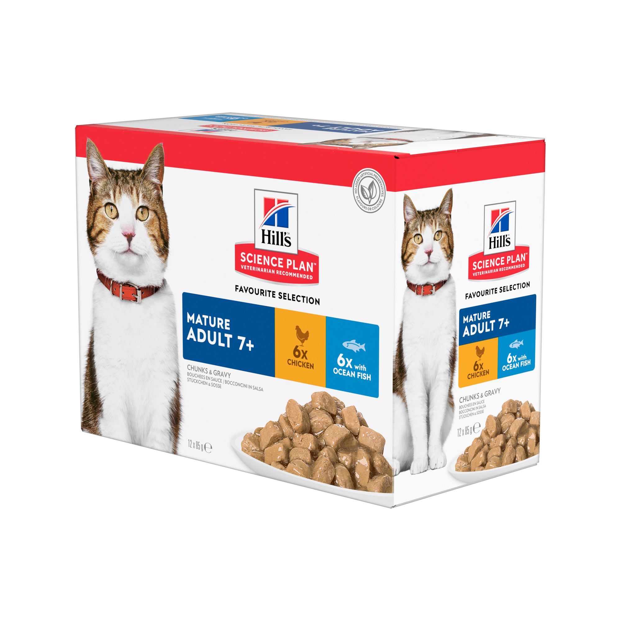 Hill's Science Plan - Feline Mature Adult - Fav. Selection - 12 x 85g