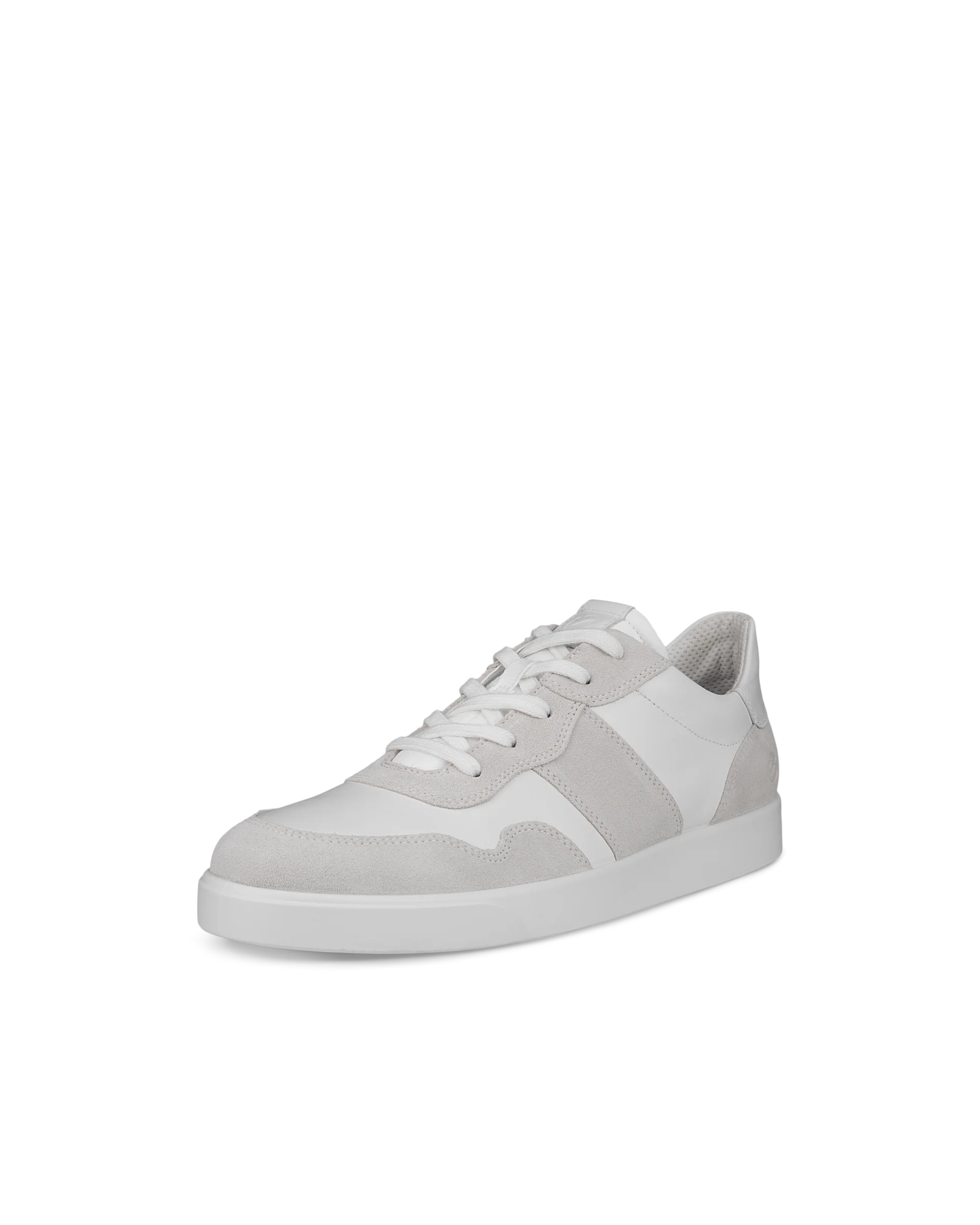 ECCO STREET LITE M Herren Sneaker aus Veloursleder Weiß