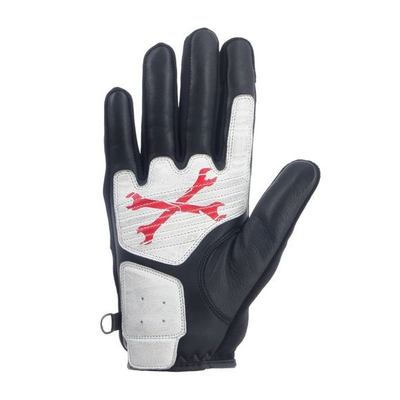 Helstons Gloves Von Dutch Key - Black / WhiteRef: VDH0268