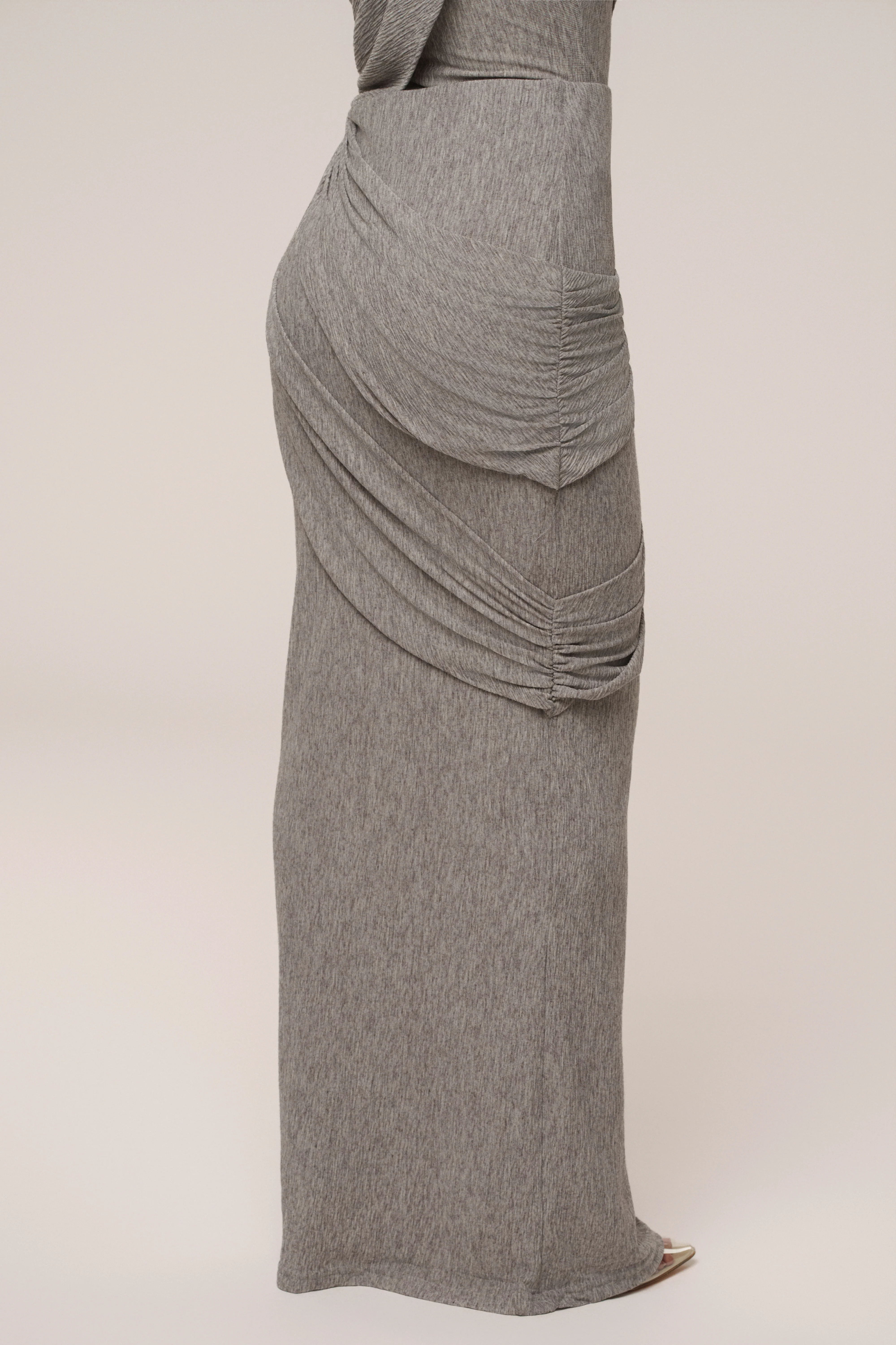 Grey Paradise Hills Maxi Skirt