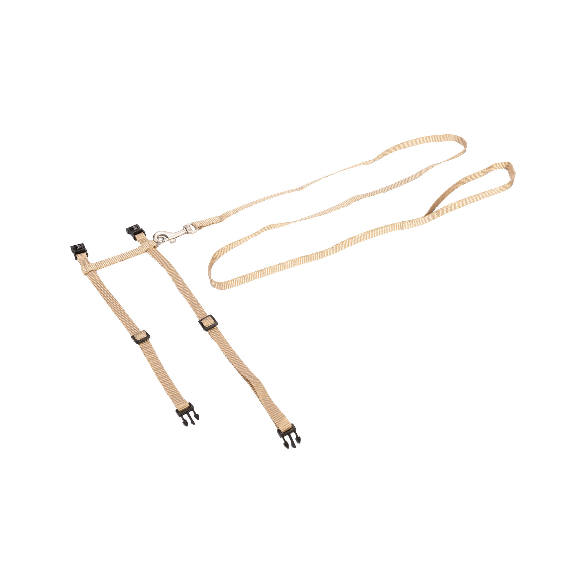 Beeztees Nylon Cat Harness Uni - Beige - 27-45 x 1 cm