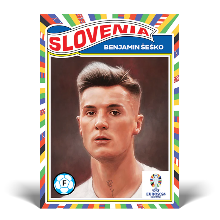 Road to UEFA EURO 2324 Living Set Card 24 - Benjamin Šeško