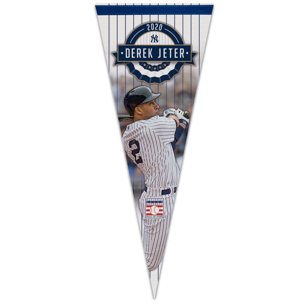 Derek Jeter 2020 Hall of Fame Yankees Premium MLB Pennant
