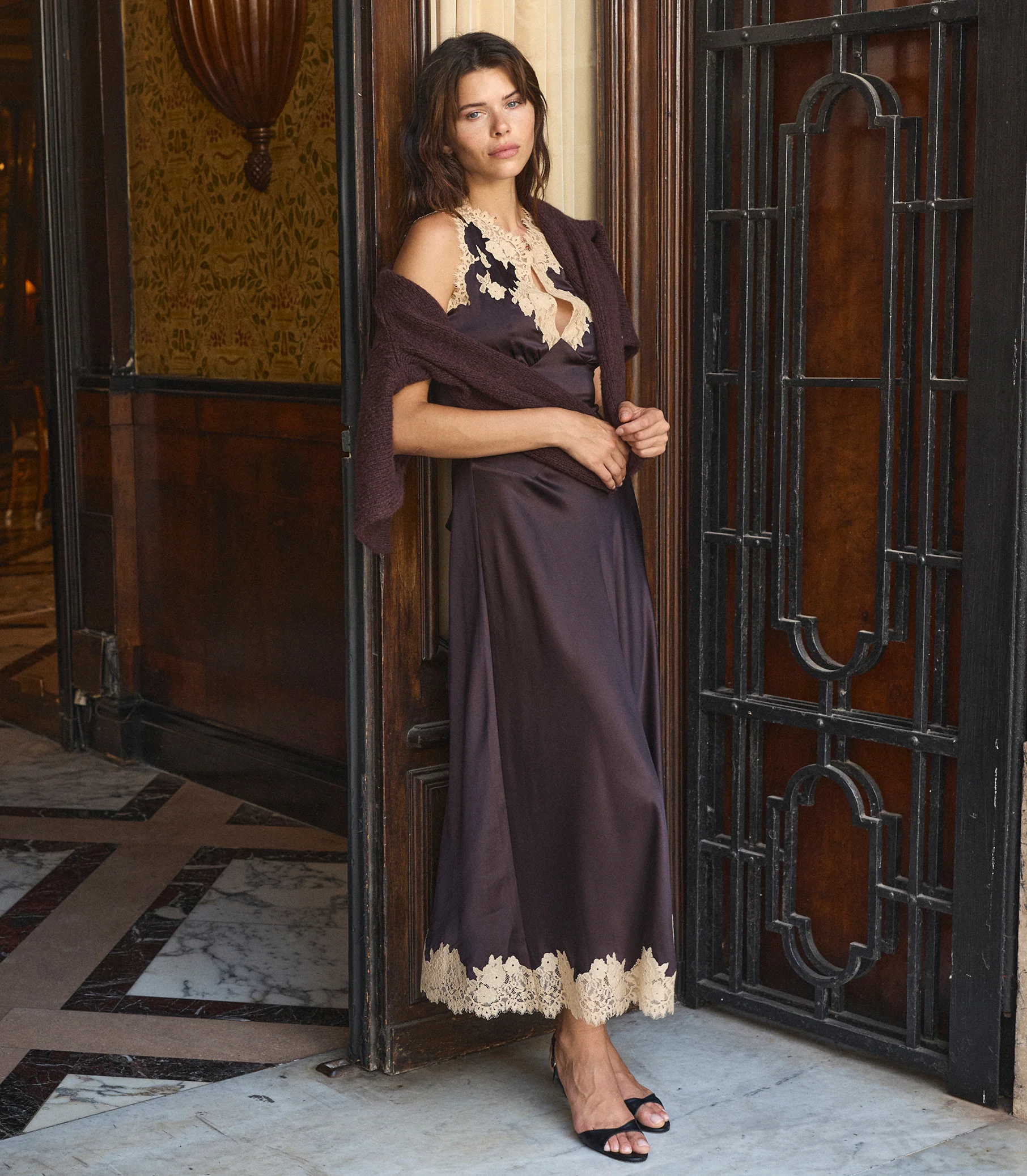Julitta Midi Dress - Equestrian Brown
