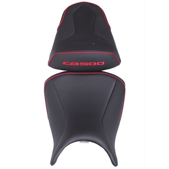 Bagster ready luxe comfort saddle black red edgingRef: 5346z / 5346z-red edging