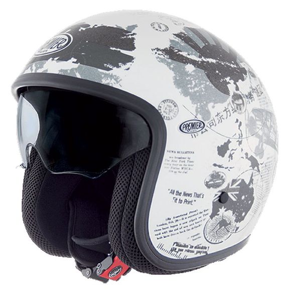 Premier vintage jet helmet - TR8 - WhiteRef: PE0144