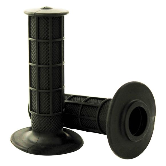 Bike It universal motocross handlebar grips - BlackRef : BIK0893 / GRPMXBLK