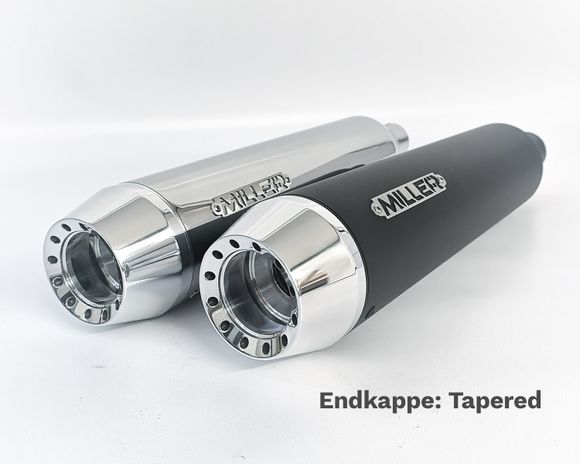 Complete Line Miller Exhaust Polished Tapered TipRef: Mil00756A / Hd-Oshcd.04