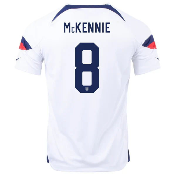 United States Weston Mckennie Home Jersey 22/23 (White/Loyal Blue)