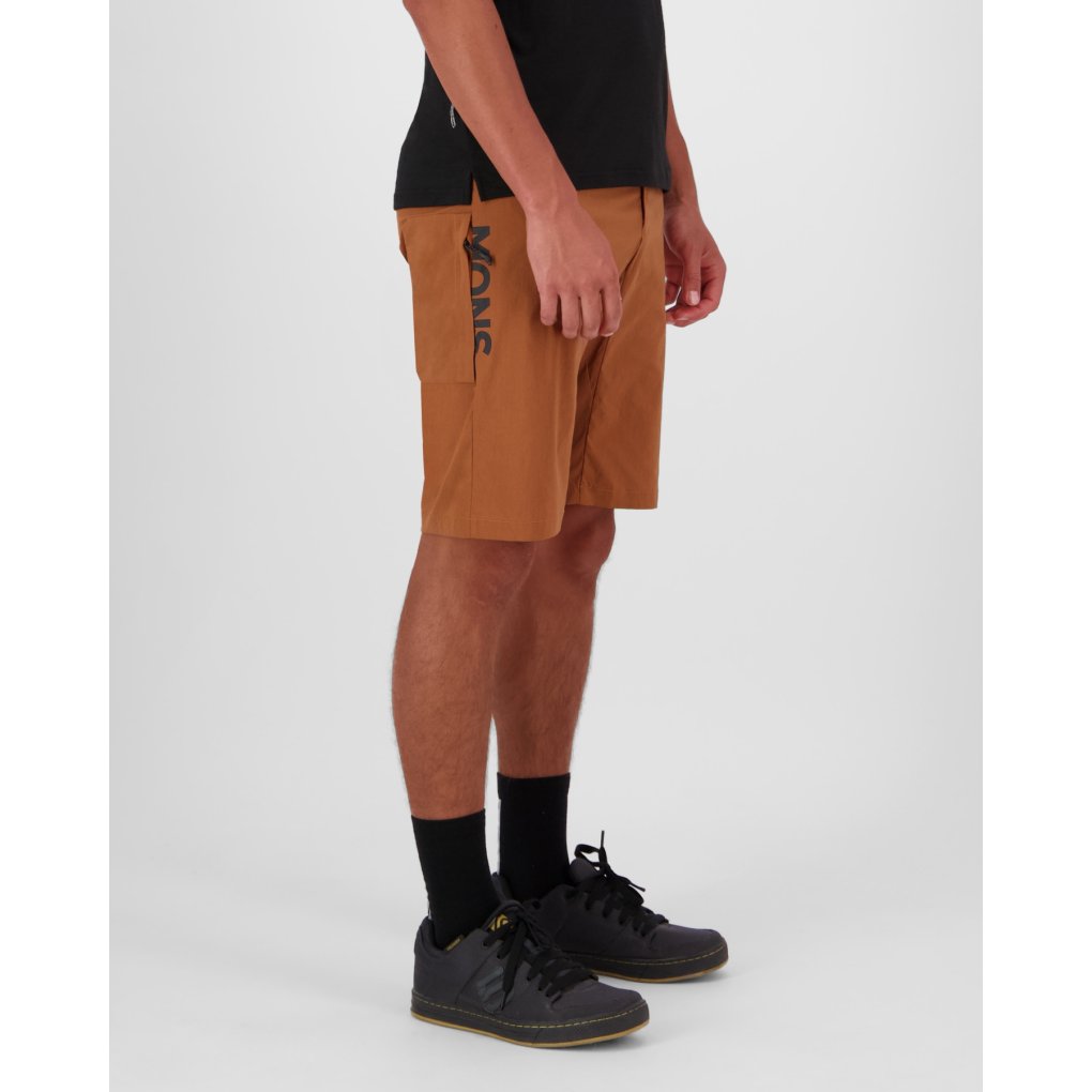 Mons Royale Diversion Merino Trail Shorts Men - caramel