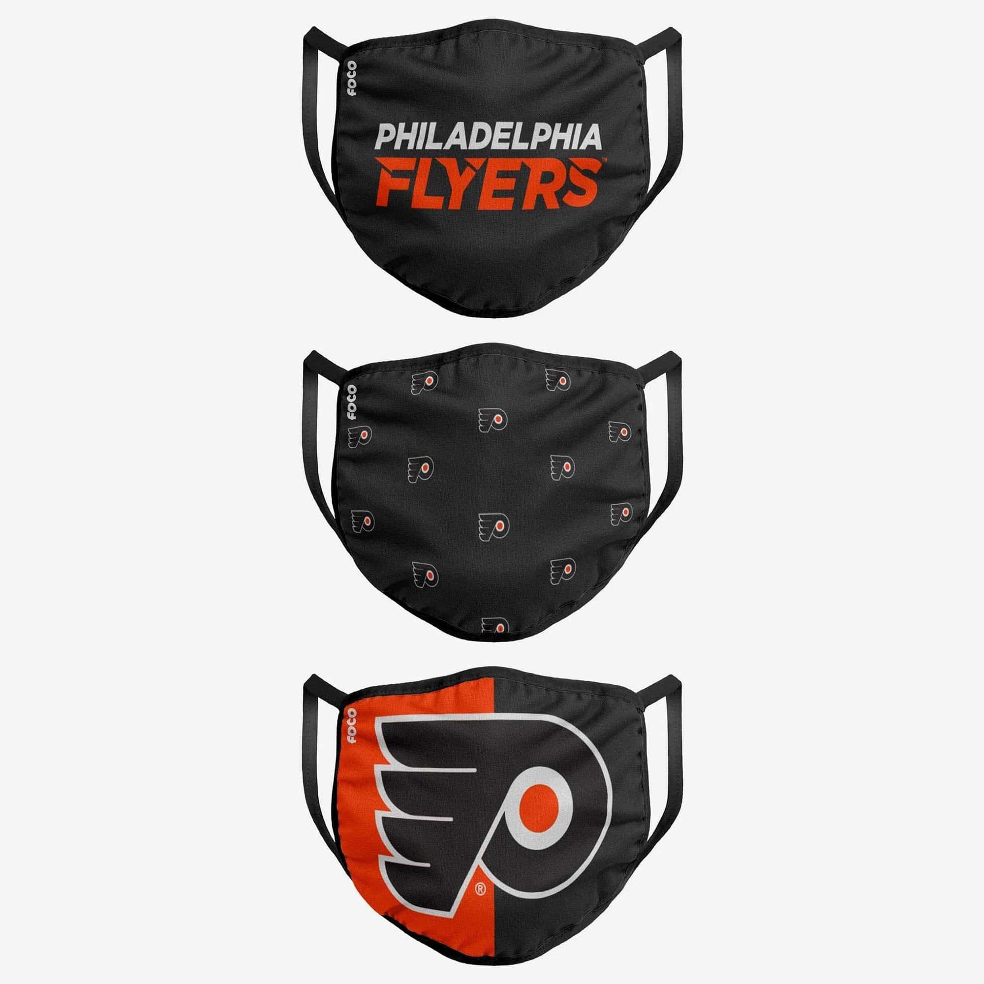 Philadelphia Flyers Face Covering NHL Face Mask (3-Pack)