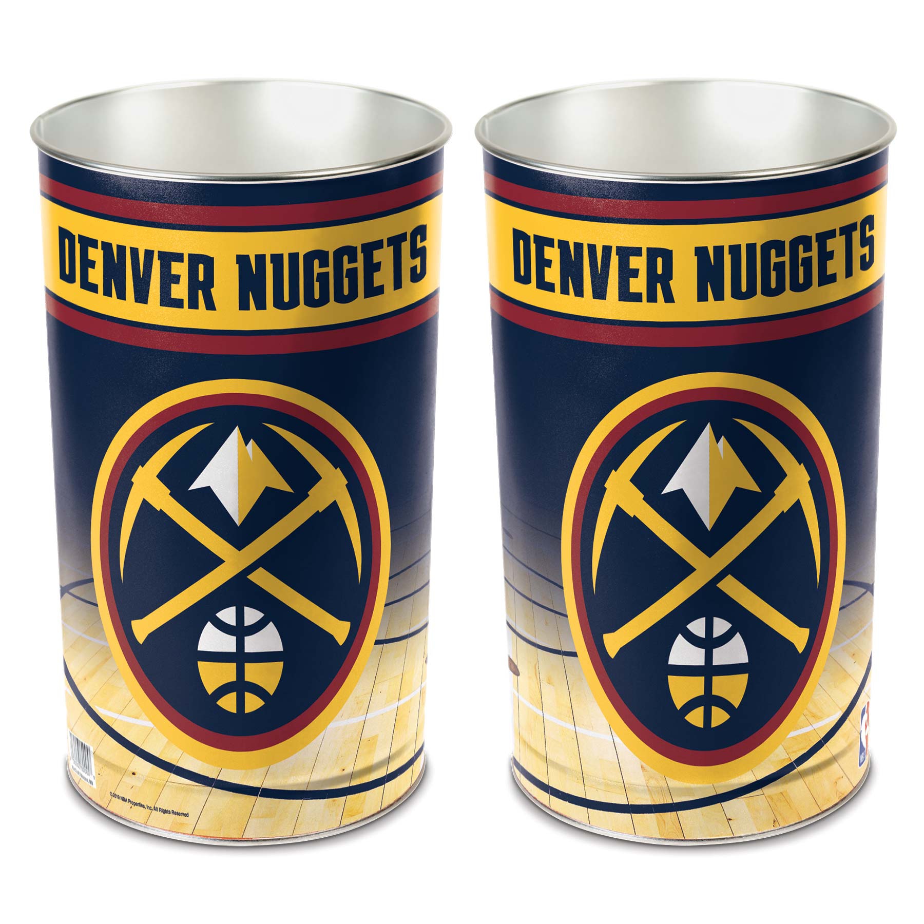 Denver Nuggets WinCraft Metal NBA Wastebasket