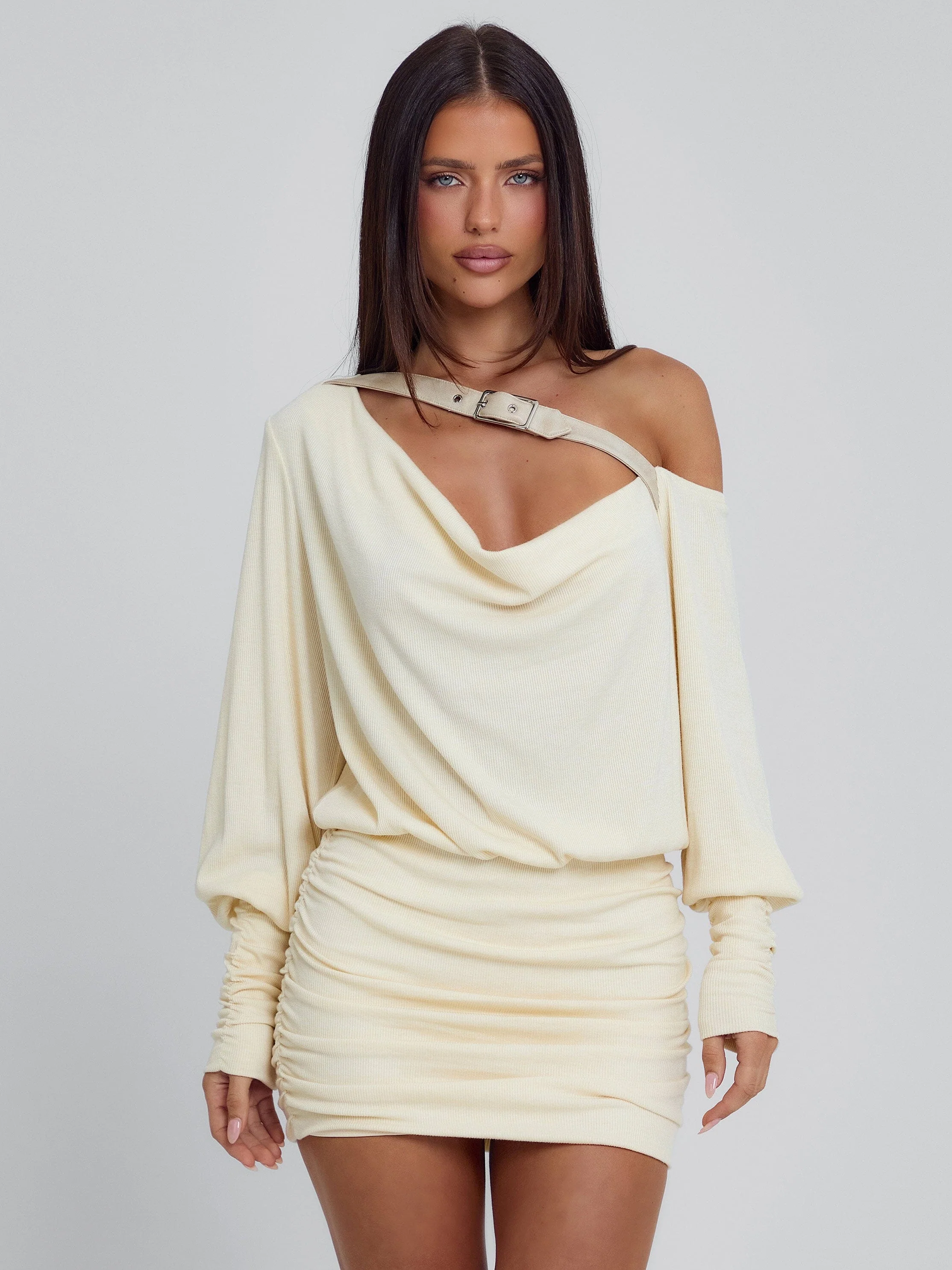 Azari Mini Dress Cream