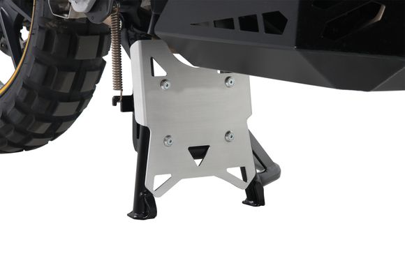 Hepco & Becker engine guard on Hepco & Becker central stand - Alu/anodised aluminum?TRIUMPH 1200 TIGER 1200 EXPLORER ABS - 2016 - 2017Ref: HBE04676A / 42177547 00 12