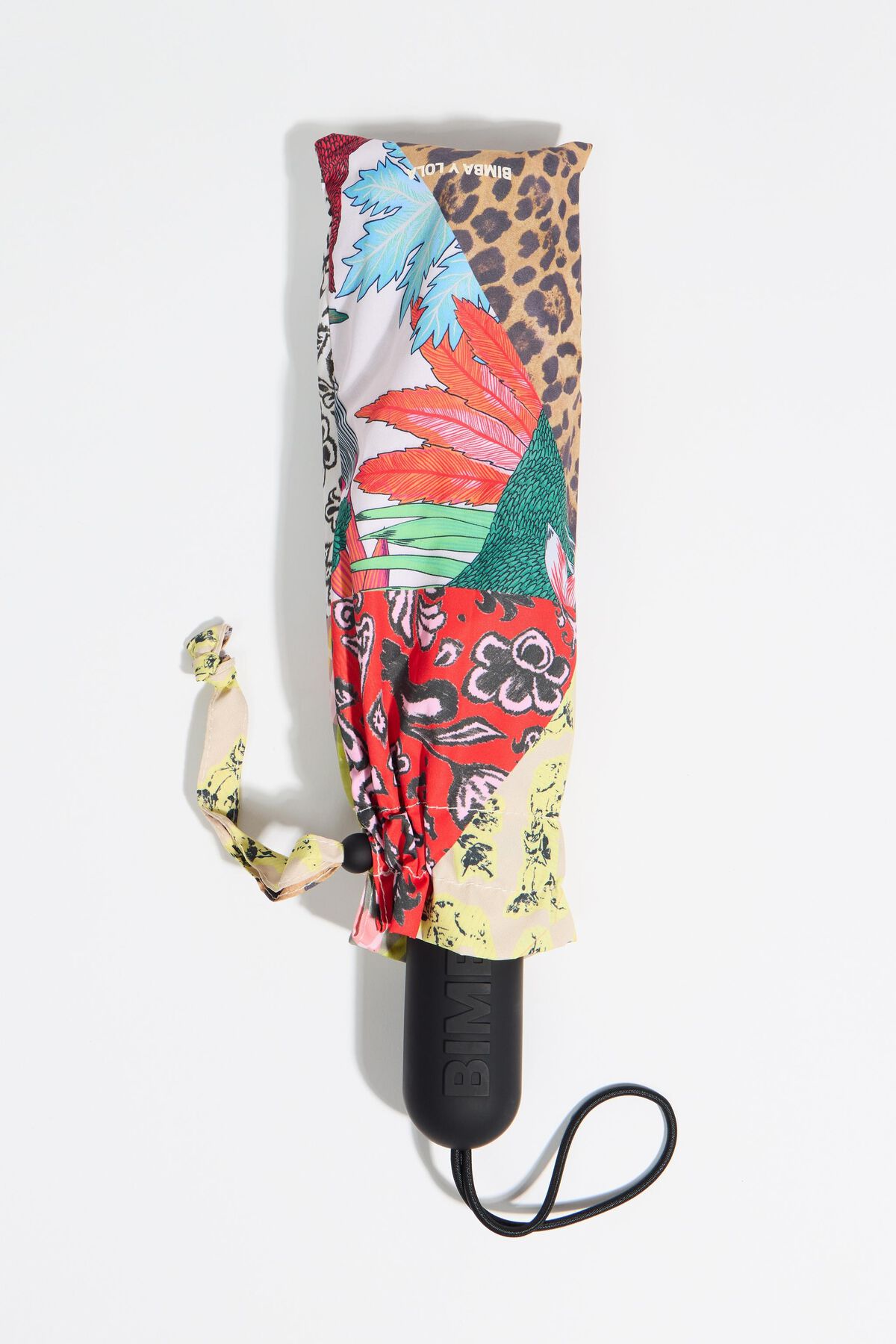 Patchwork print umbrella