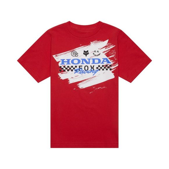 T-Shirt manches courtes Fox X HONDA - ENFANT - Rouge / GrisRef : FX5425