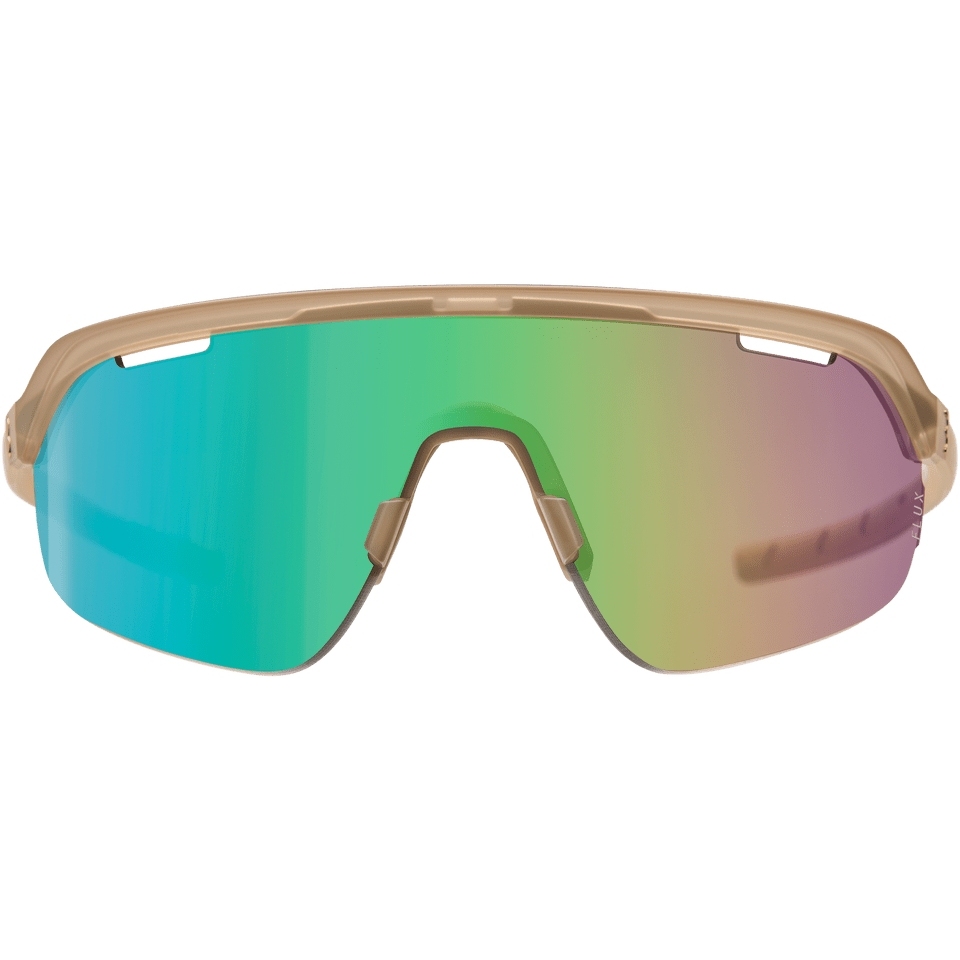 BBB Cycling Arc BSG-82 Cycling Glasses - matt trans camel | FLUX green