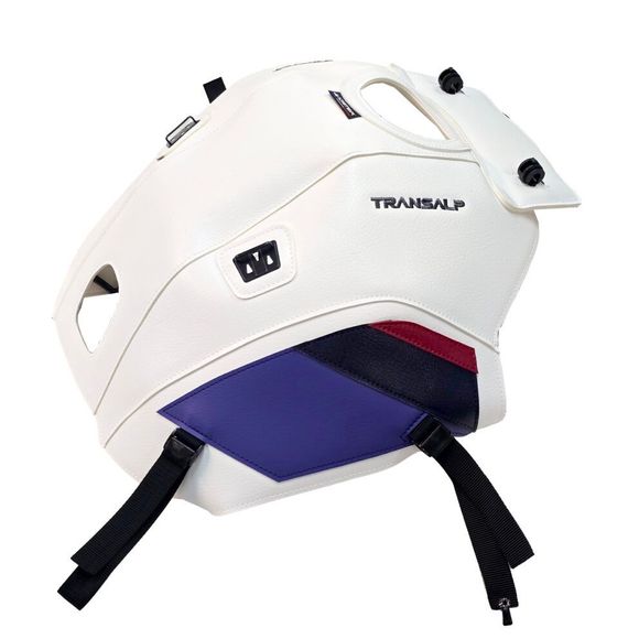 Bagster tank mat WHITE/DECO RED/NAVY/LILACHONDA 750 XL 750 TRANSALP - 2023 - 2025Ref: BG1068 / 1827C