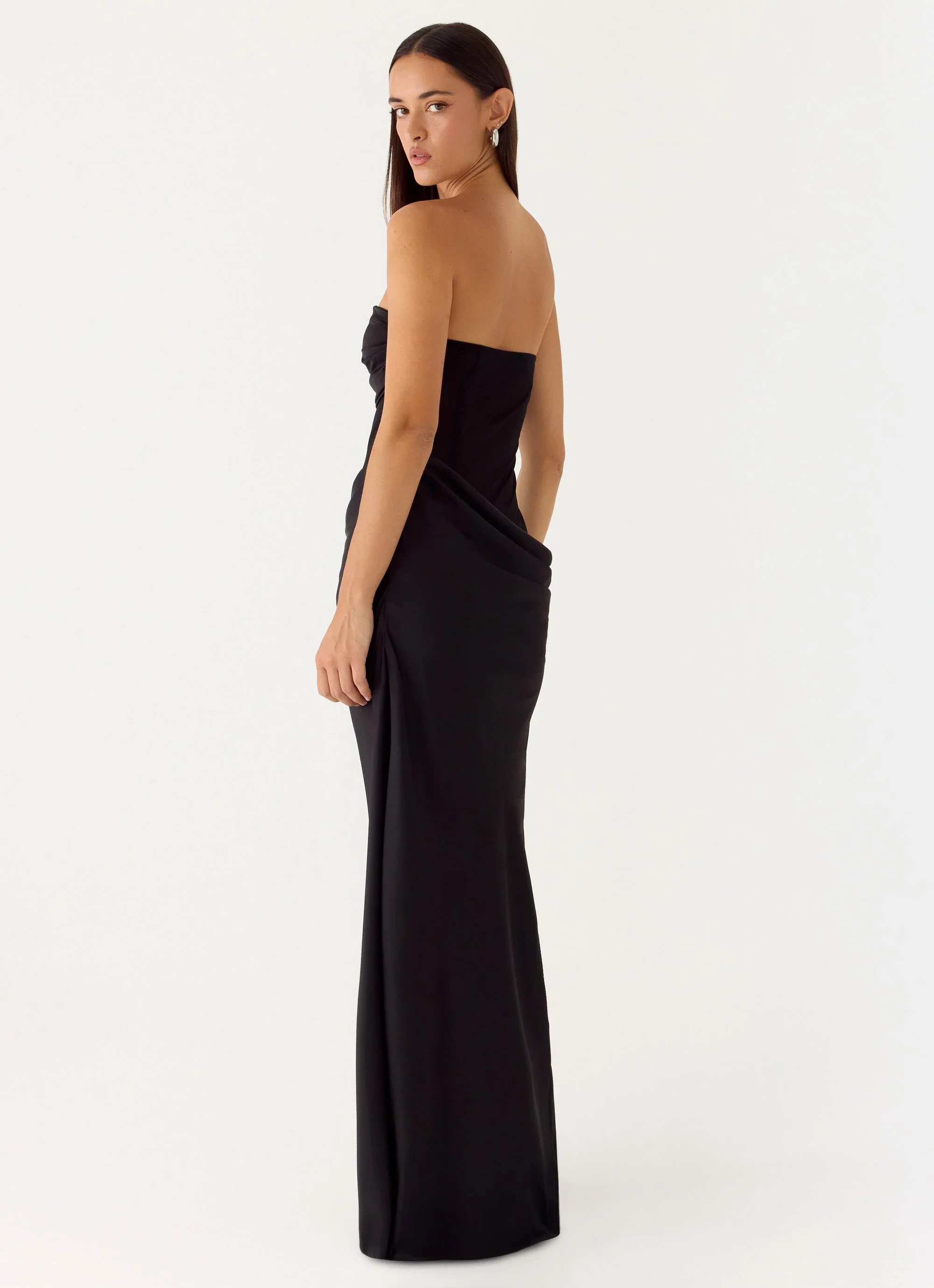 Champagne Skies Maxi Dress - Black