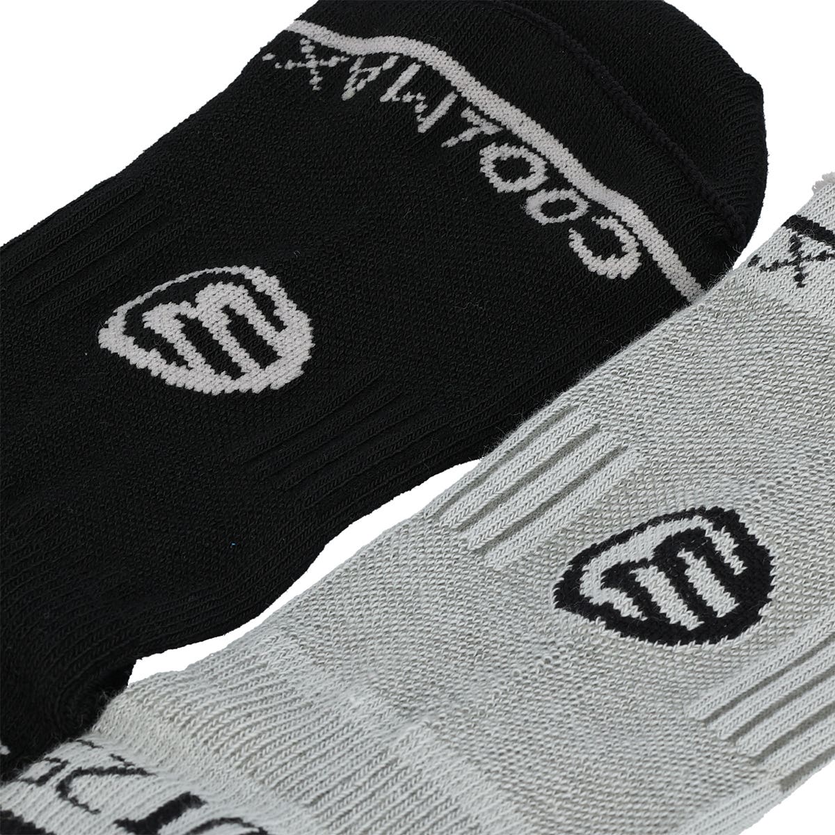 PACK 2 PCS BULLPADEL BP25PRW GREY BLACK SOCKS