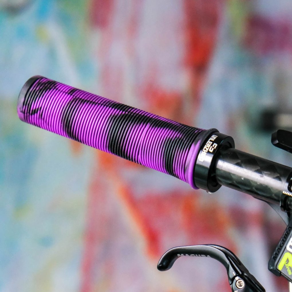 Unleazhed G1 MTB Grips - Purple/Black
