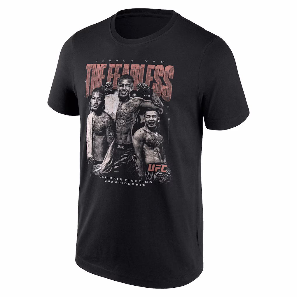 UFC Joshua Van The Fearless Photo T-Shirt - Black - Mens