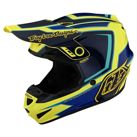TroyLee design GP RITN 2023 cross helmet - YellowRef: TRL0876