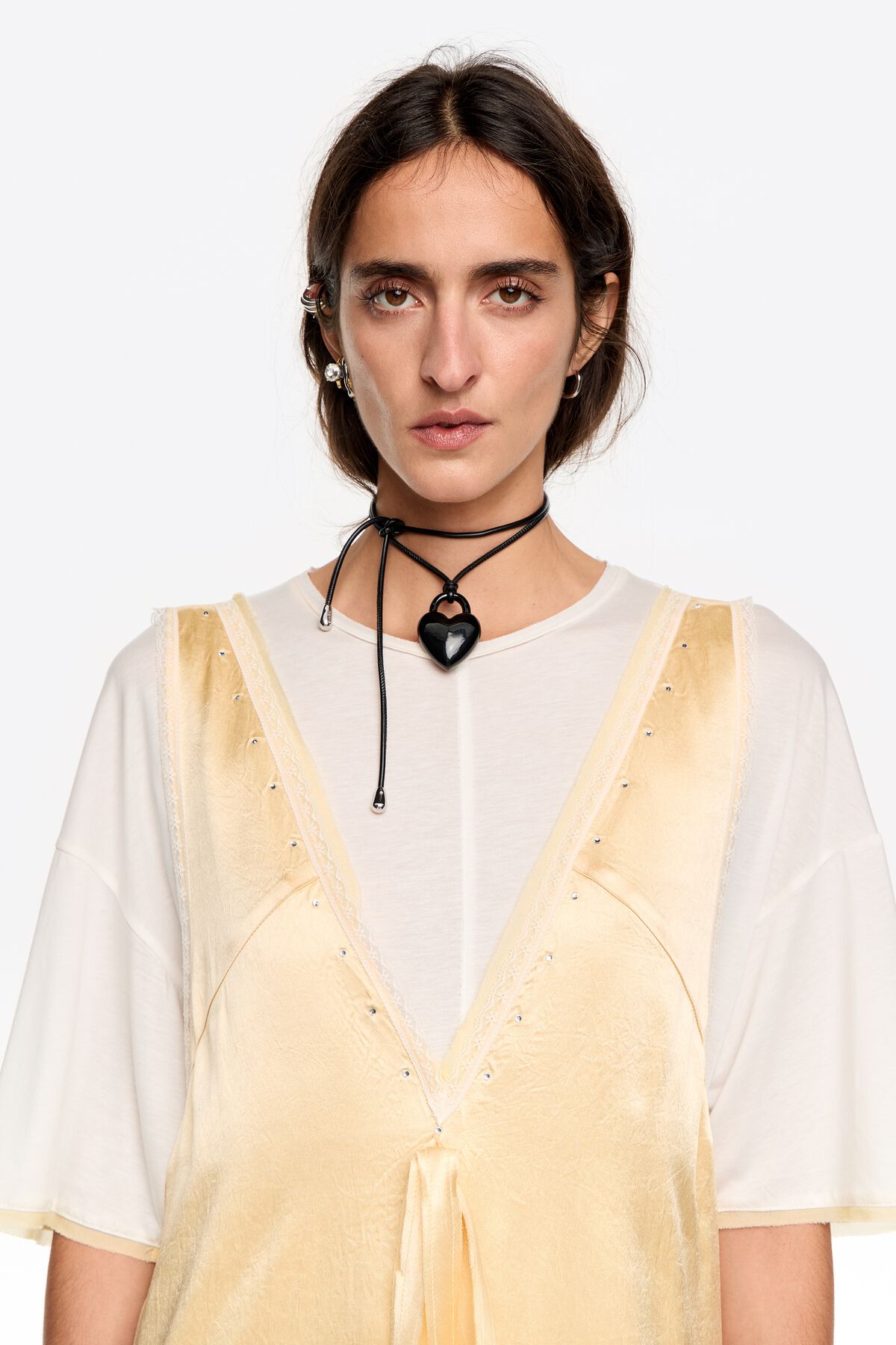 Butter lace overlay dress