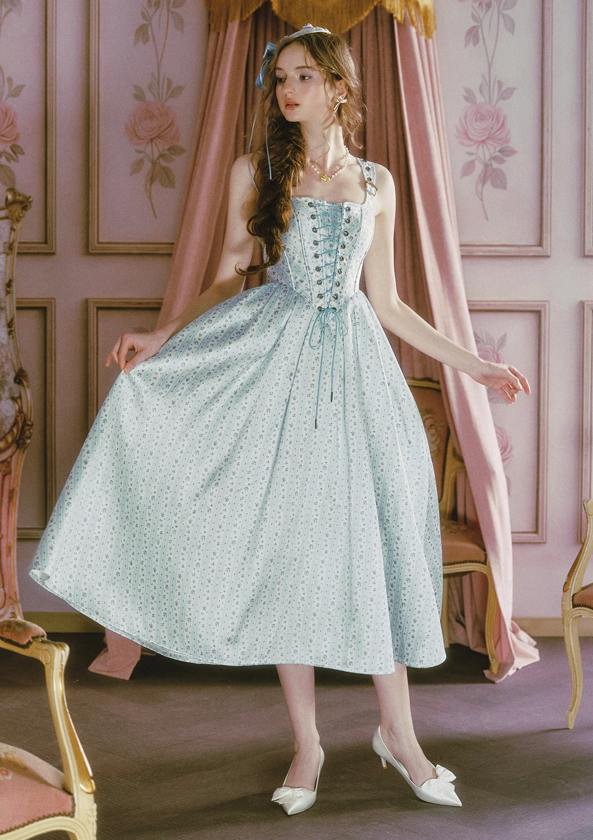 Afternoon Sweet Tea Dress (Blue)