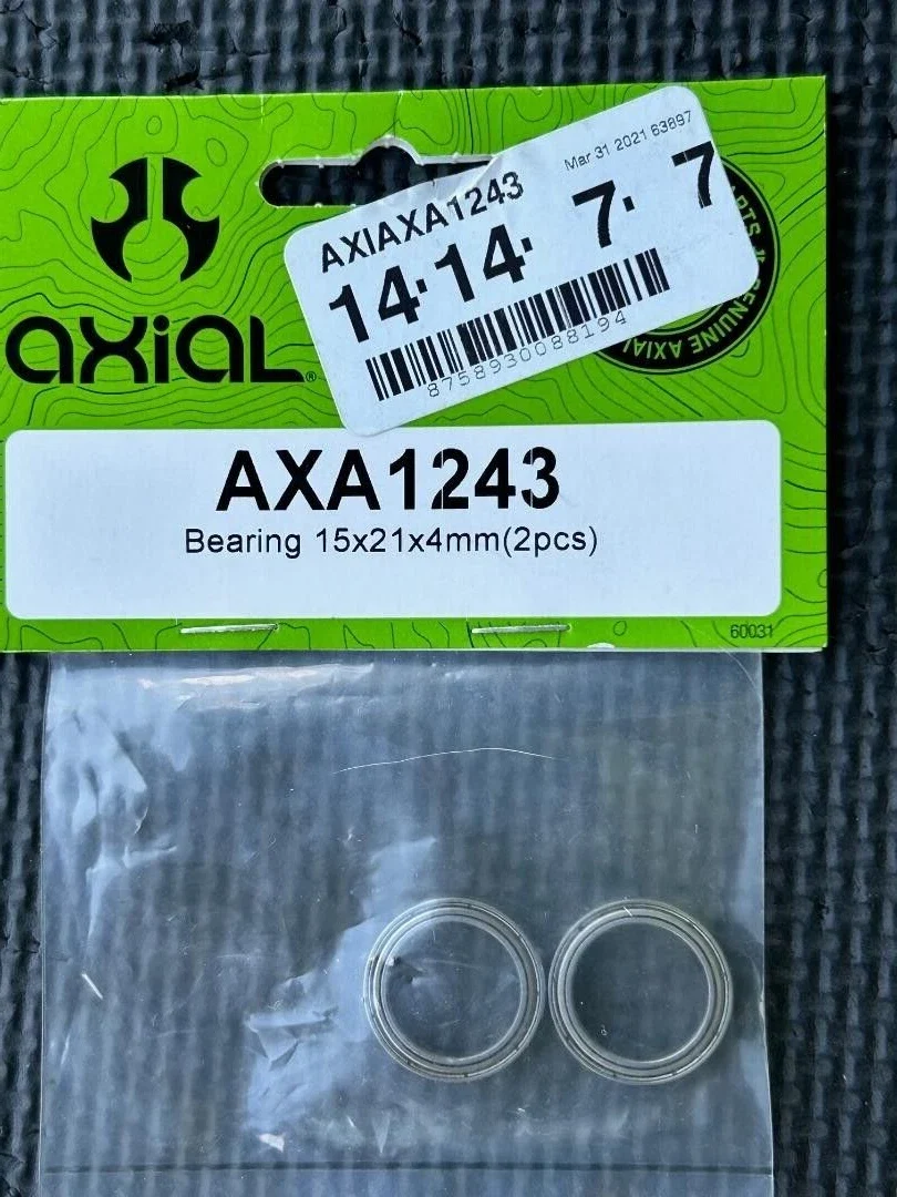 AXA1243 Bearing 15x21x4mm (2) Axial