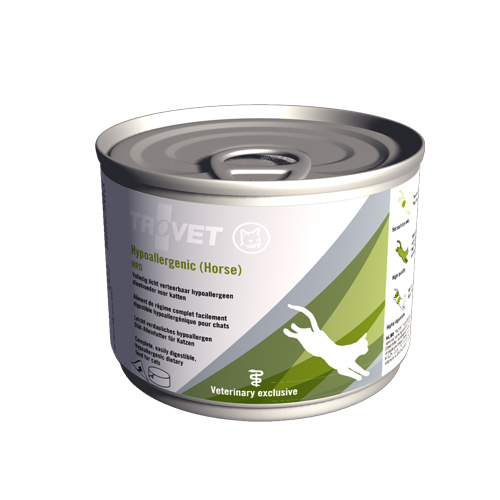 TROVET Hypoallergenic HRD (Horse) Cat - 12 x 200g Tins