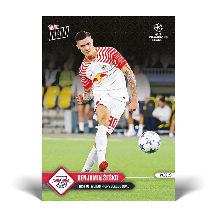 Topps UK - Benjamin Sesko - First UEFA Champions League goal - UCL TOPPS NOW® Card #15