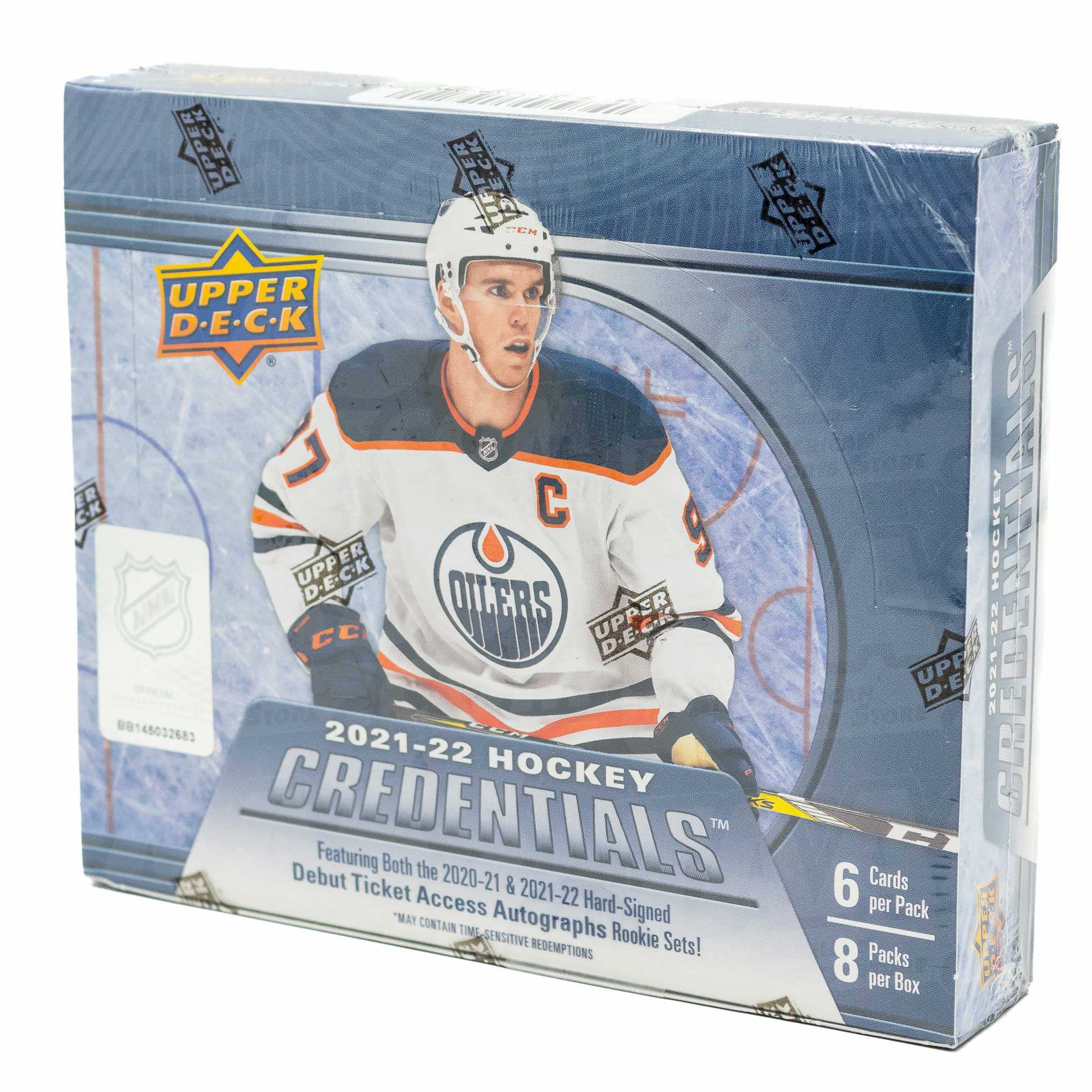 2021/22 Upper Deck Credentials NHL Hockey Hobby Box