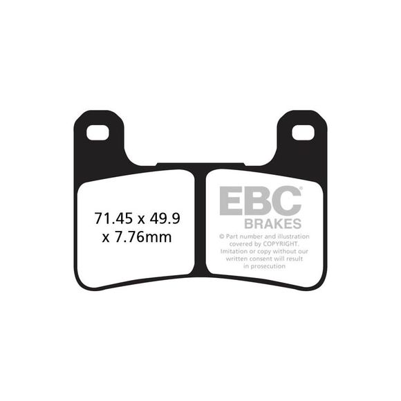 EBC Sinter Sintered Metal front brake padsRef: Fa379Hh / 17210004