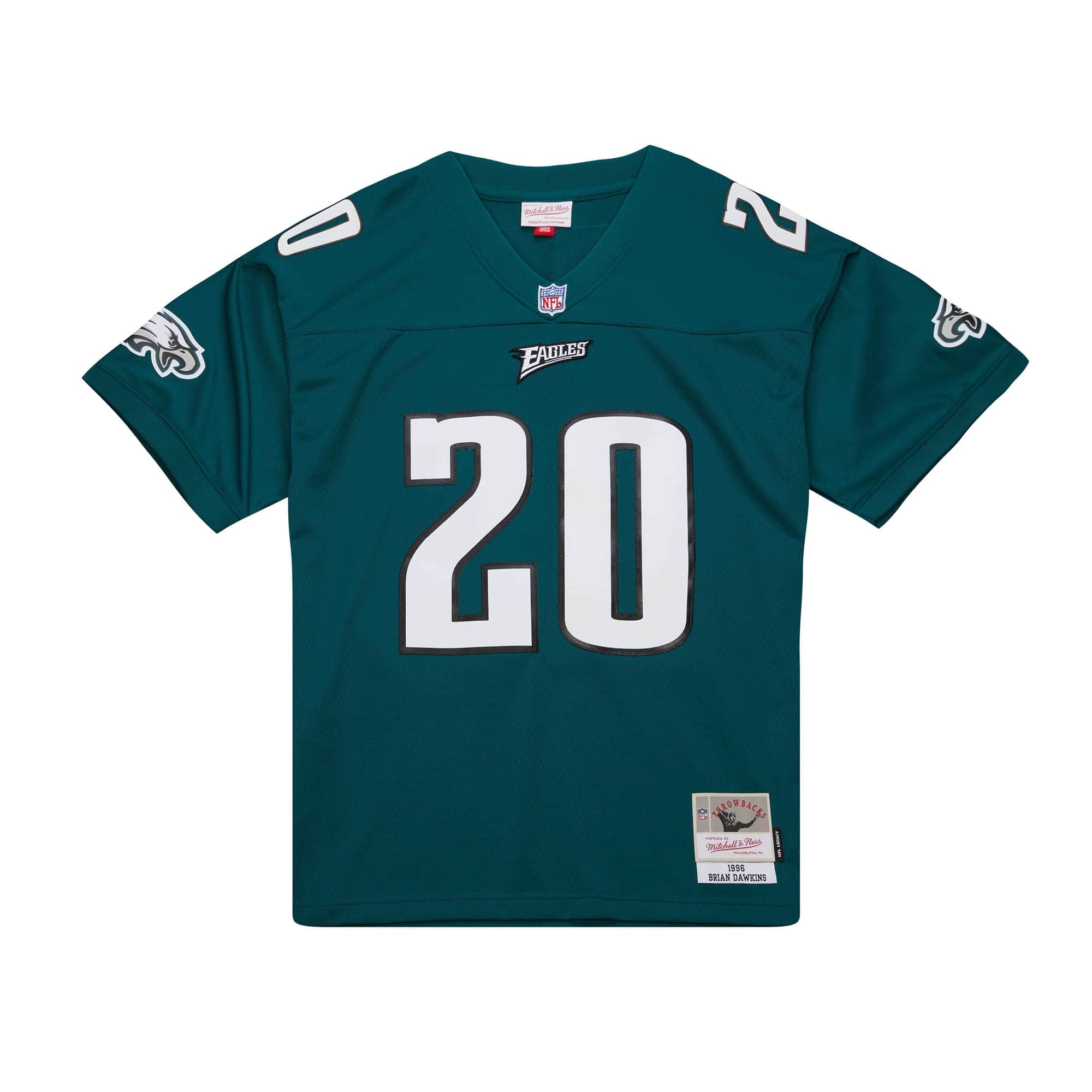 Brian Dawkins #20 Philadelphia Eagles Mitchell & Ness Throwback NFL Jersey Green