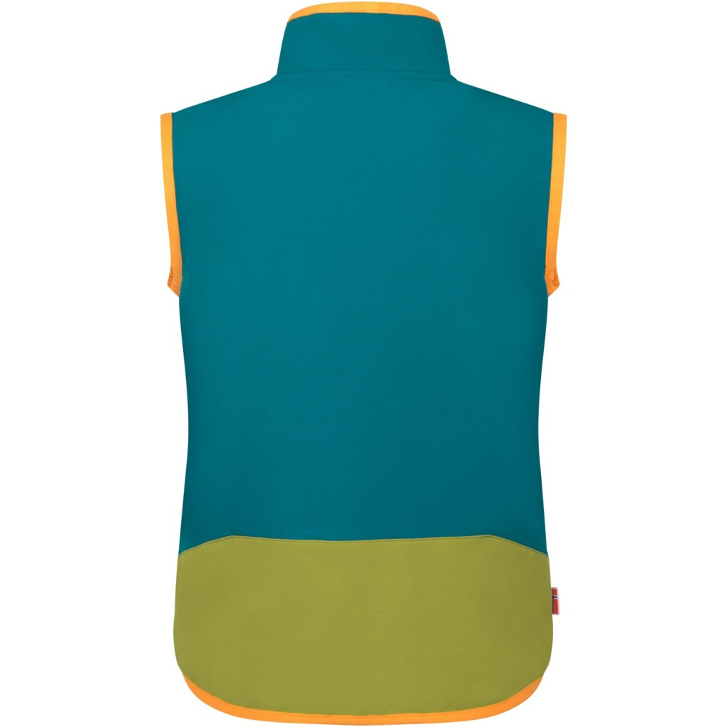 Trollkids Balestrand Vest Kids - Pear Green/Lagoon Green/Sahara Sunset