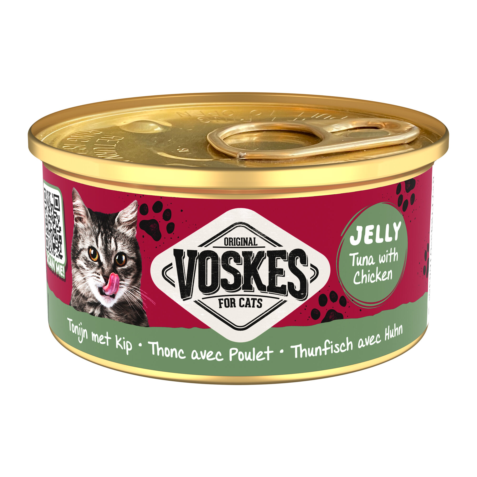 Voskes Jelly Cat Food -  Tuna and Salmon - 24 x 85 g