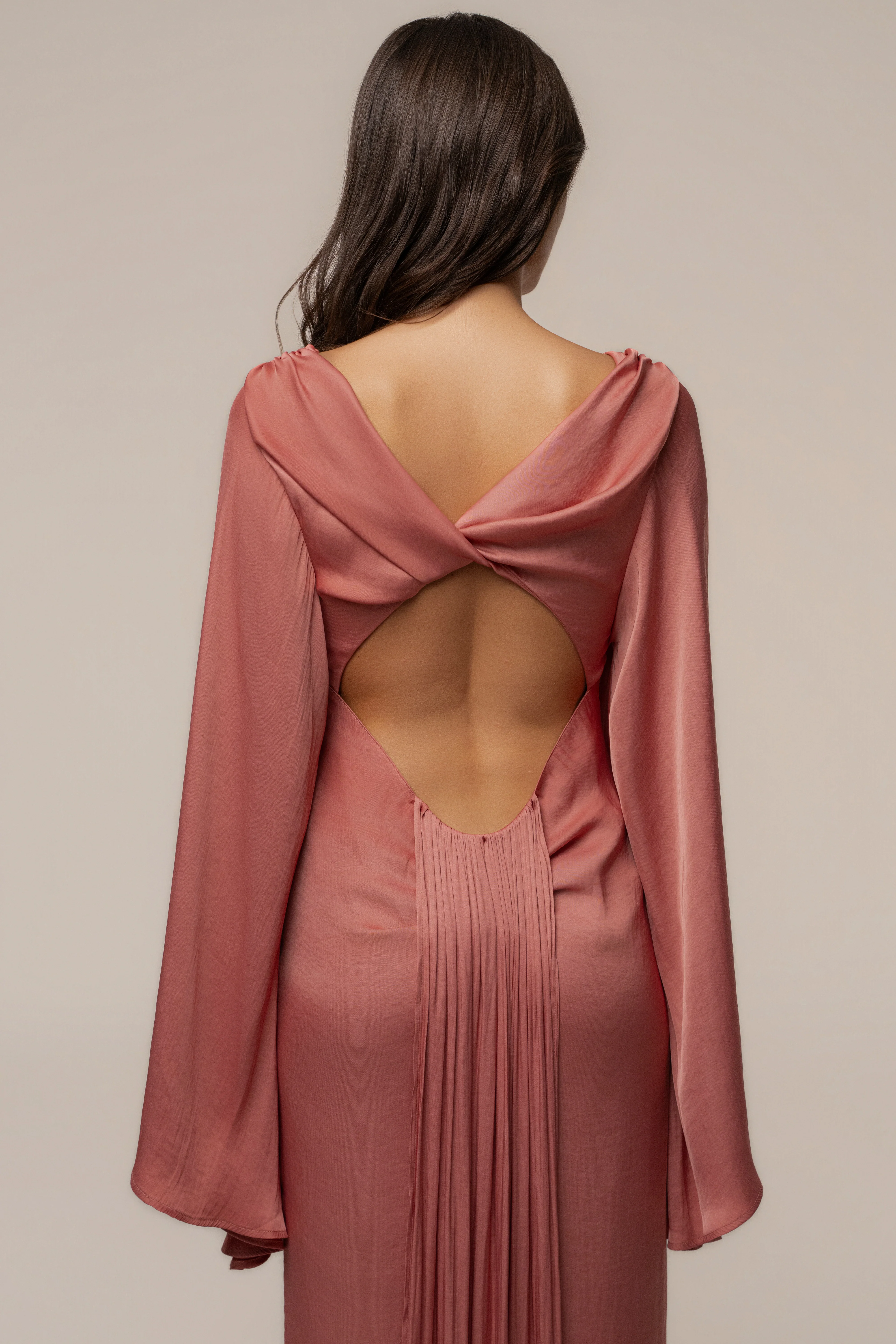 Peach Soft Current Maxi Dress