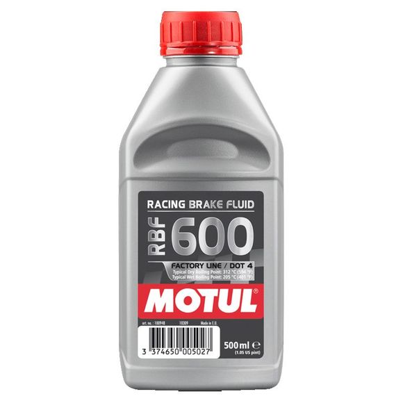 Motul RBF 600 FACTORY LINE Brake Fluid (500 ml) UniversalRef: MOT0101 / 100948
