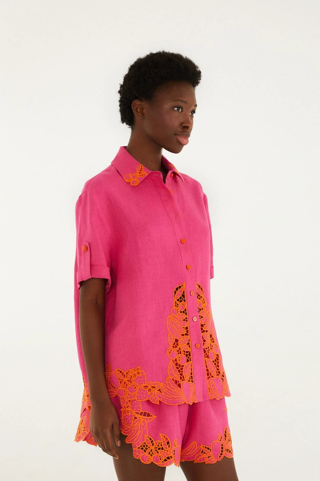 Pink Fruit Richelieu Artisanal Shirt