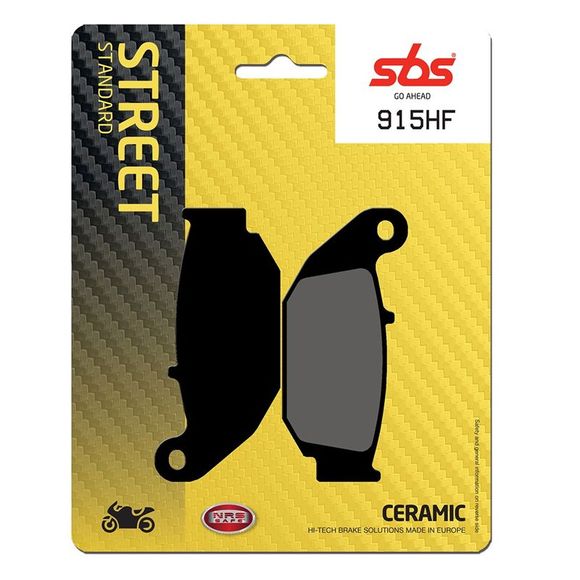 SBS 915HF Organic Rear Brake PadsRef: 915HF / 915000