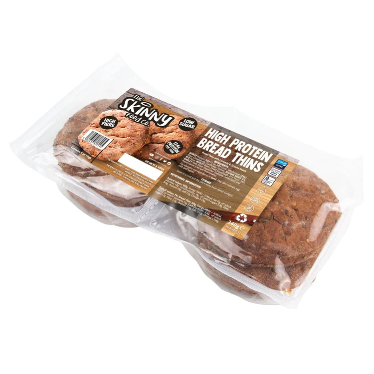 (Clearance, Past Best Before, Jan 2026) Skinny High Protein Bread Bagel Thins - 17g protein per thin - 4 x 60g