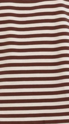 Bobby Crew Neck Tee - Chocolate Stripe