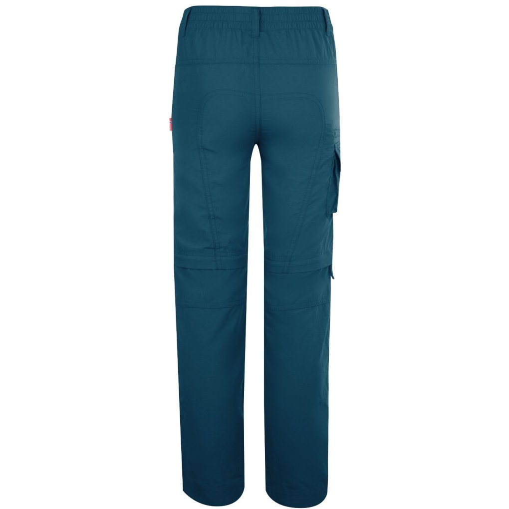 Trollkids Oppland Slim Fit Zip-Off Pants Kids - Petrol
