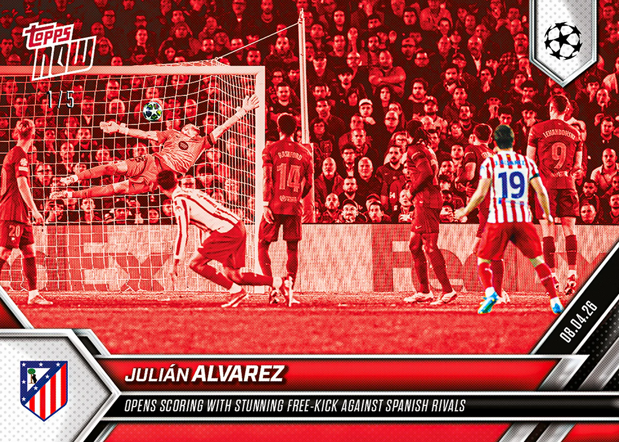 Julián Alvarez - 2025-26 UCL Topps NOW® - Card 119