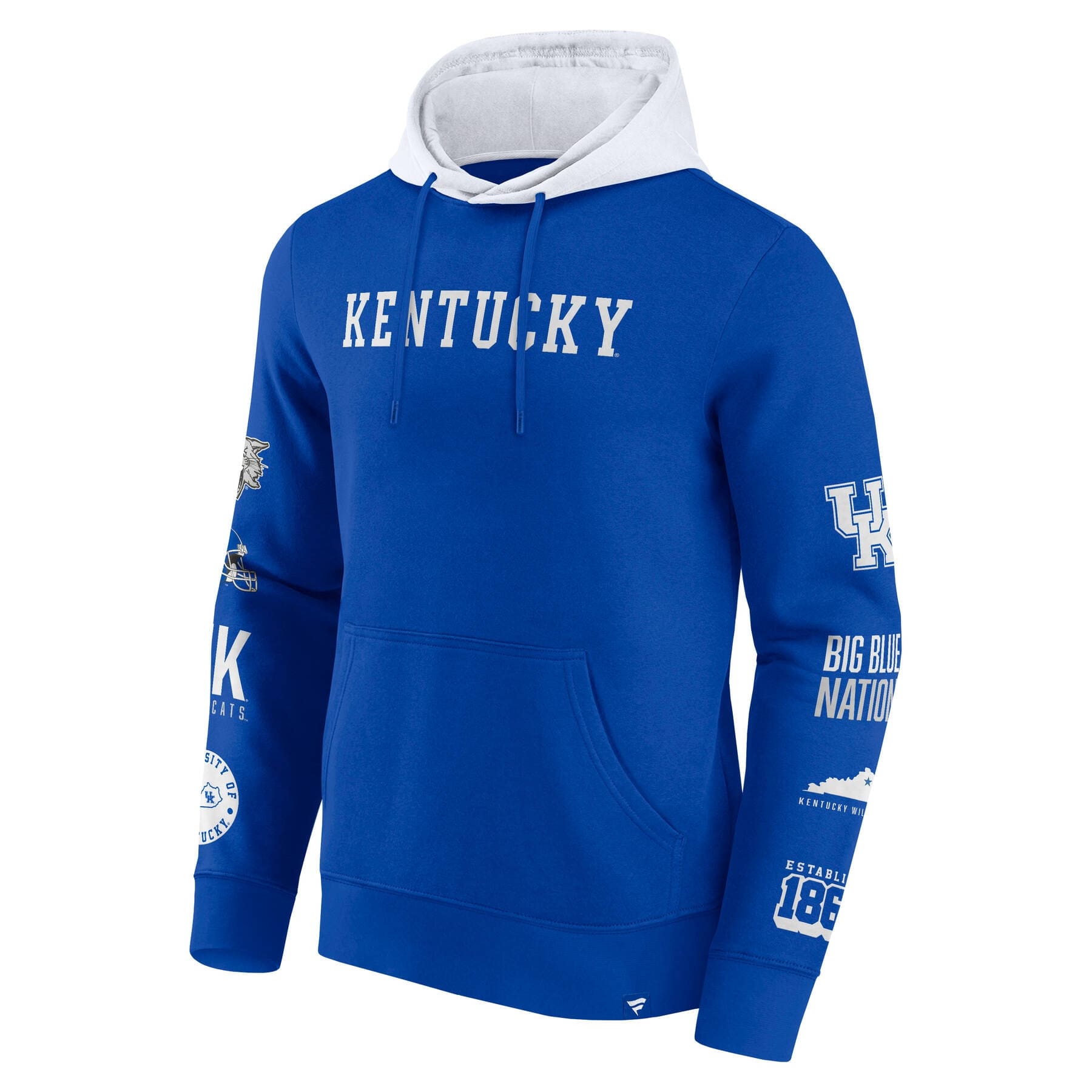 Kentucky Wildcats Colorblock Badge NCAA Hoodie