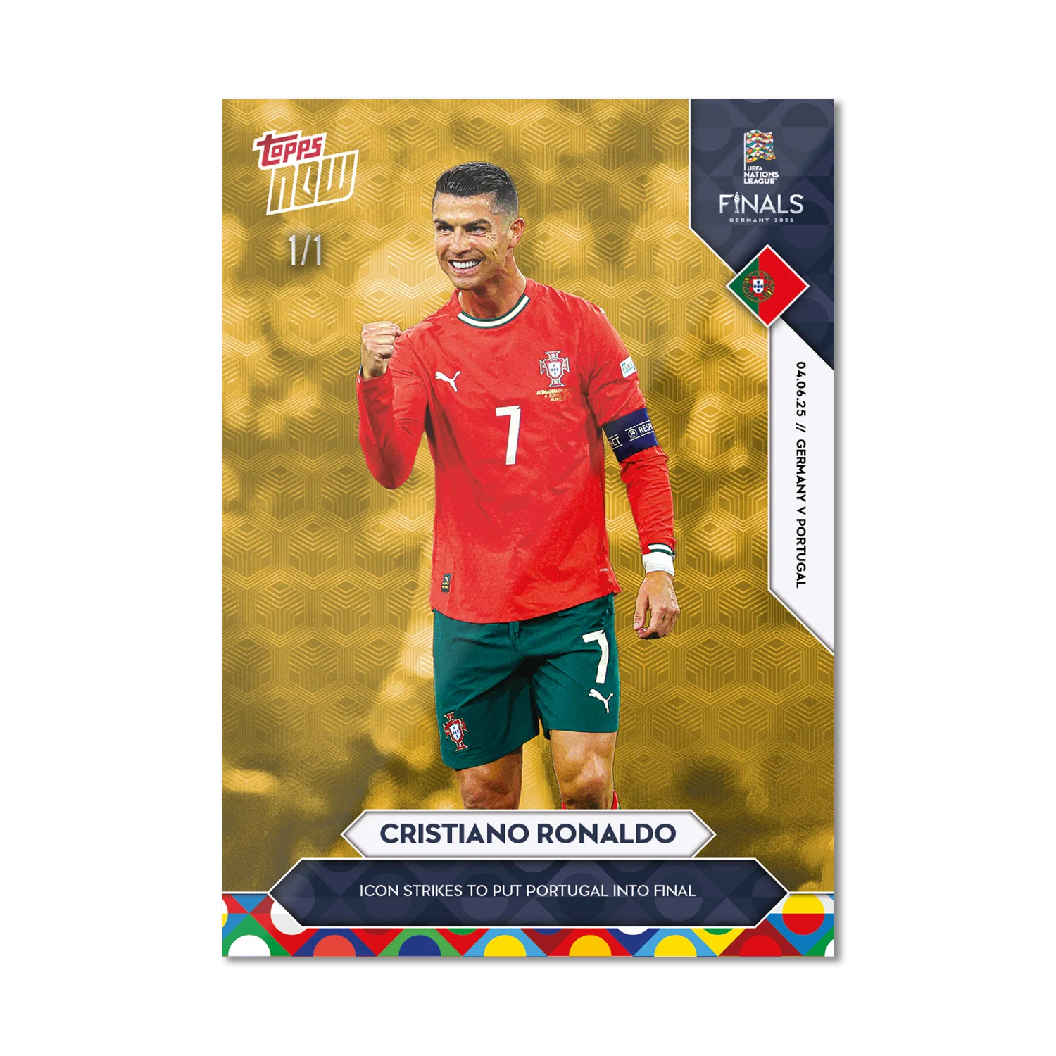 Cristiano Ronaldo - 2025 UEFA Nations League Topps NOW® - Card 1